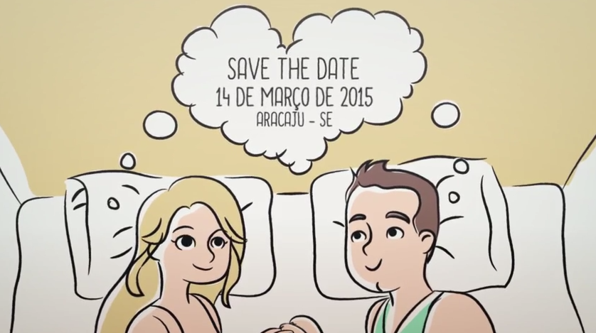 Um save the date animado!