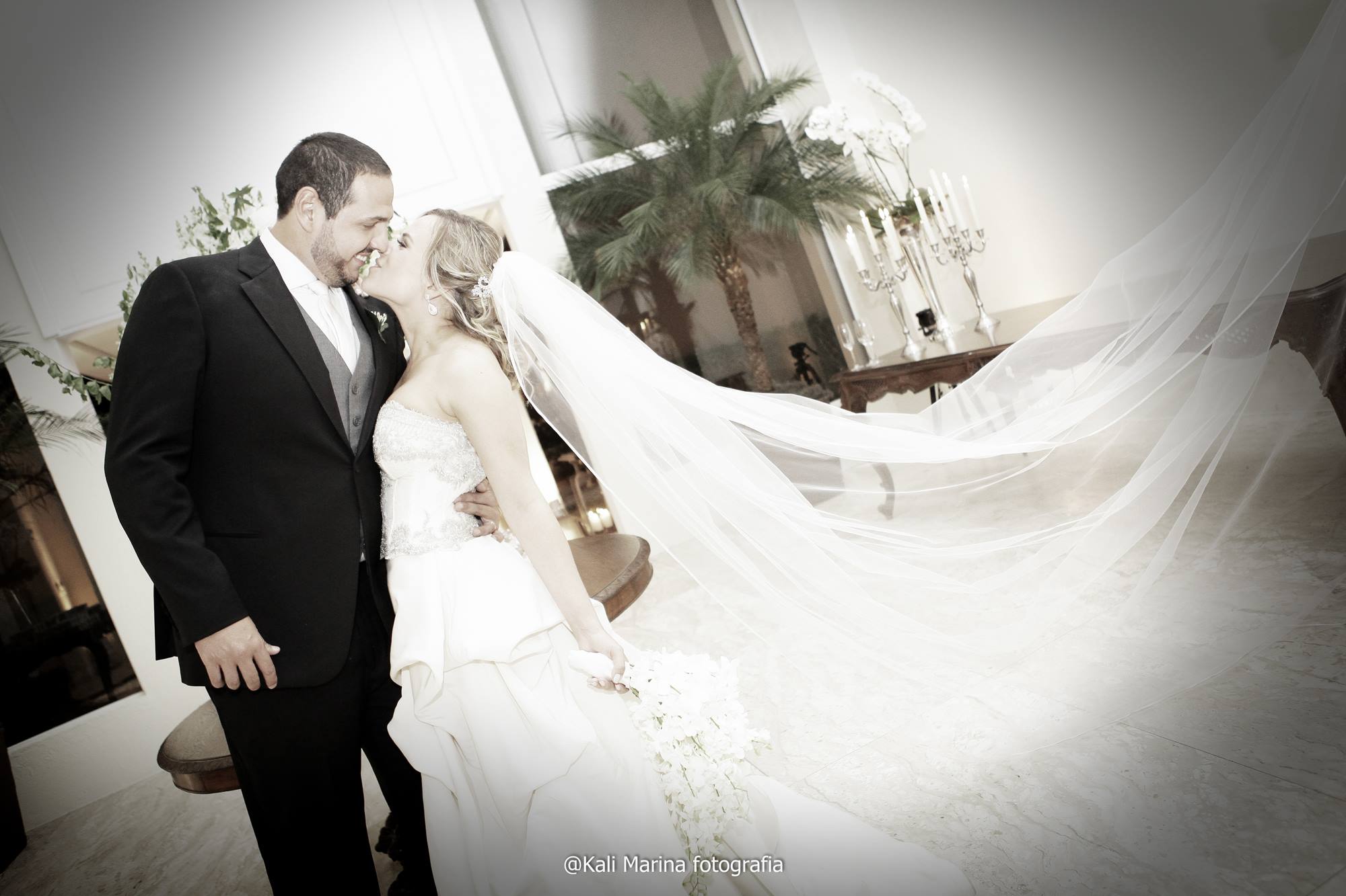 Casamento com decoração branca – Gabriela e Fernando