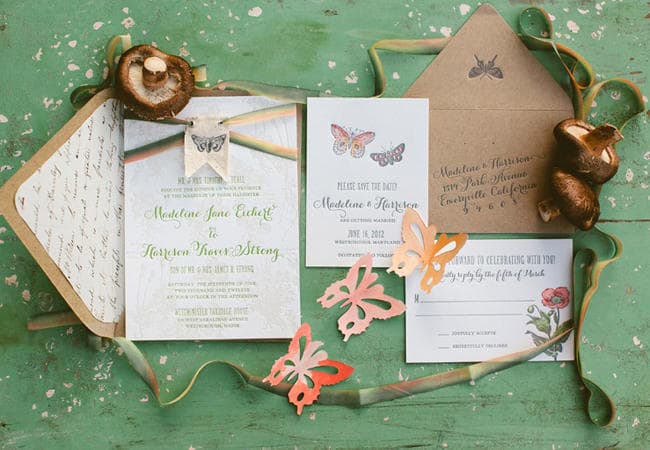 9 jeitos de usar borboletas de papel na decoração do casamento