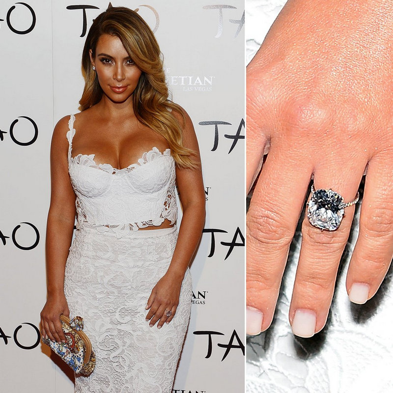 Aliança de casamento Kim Kardashian Aliança de casamento Kim Kardashian