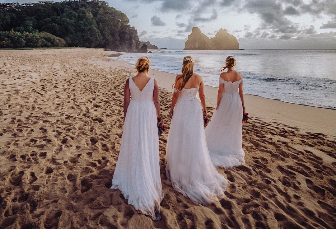 3 irmãs se casam em Fernando de Noronha | Casar.com